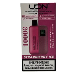Электронная сигарета UDN AIO 10000 Клубника Лёд